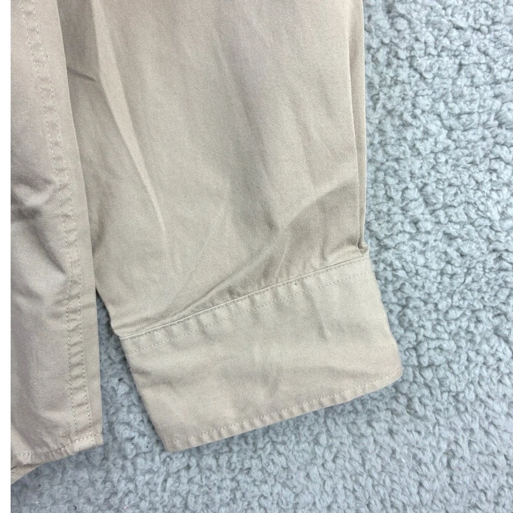 Banana Republic Button Down Shirt Mens XL Tan Long Sleeve Cotton Casual NWT